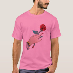 "Hand Holding a Rose T-shirt" T-Shirt