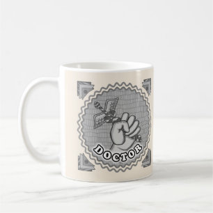 Hand Holding Caduceus Doctor Mug