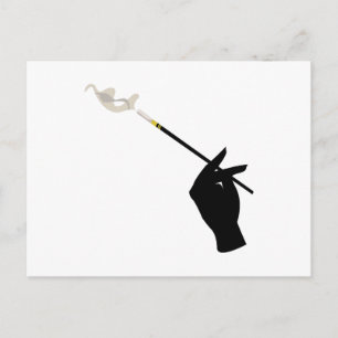 Hand Holding Cigarette Postcard