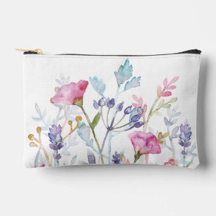 Hand Illustrated Floral Accessory Pouch