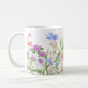 Hand Illustrated Floral Coffee Mug