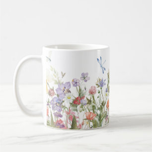 Hand Illustrated Floral Coffee Mug
