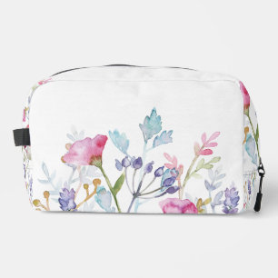 Hand Illustrated Floral Dopp Kit