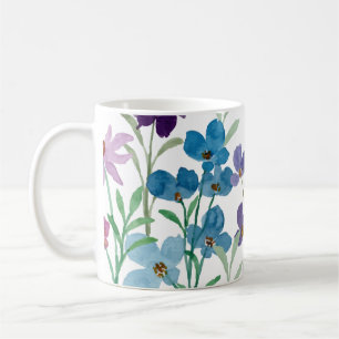 Hand Illustrated Floral Print  Coffee Mug