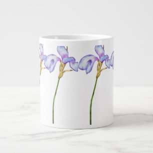Hand Illustrated  Gorgeous Orchid Large Coffee Mug