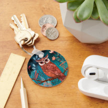 Hand-illustrated owl by the artist - Boho Nature