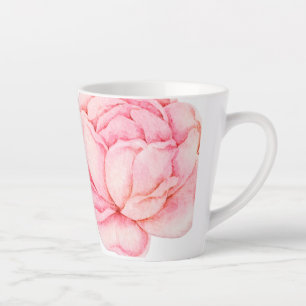 Hand Illustrated Punk Floral Latte Mug