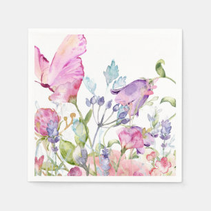 Hand îlustrated Floral Print Napkin