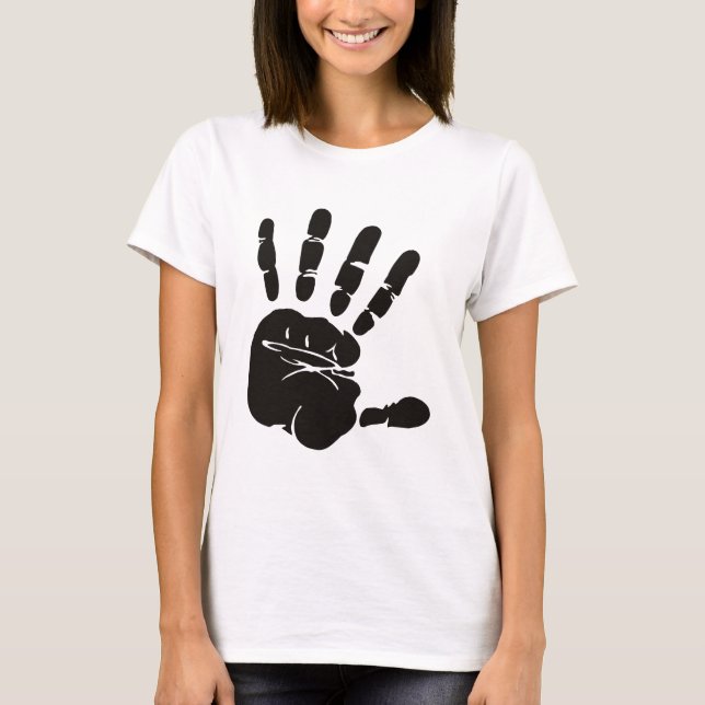 Hand Impression Black T-Shirt (Front)
