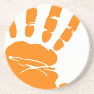 Hand impression coaster