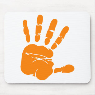 Hand impression mouse mat