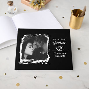 Hand in Hand, Heart to Heart   Photo Wedding Guest Book