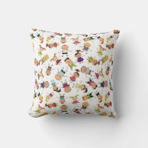 Hand In Hand Kids Throw Pillow