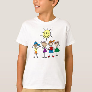 Hand in Hand Stick Figures T-shirt