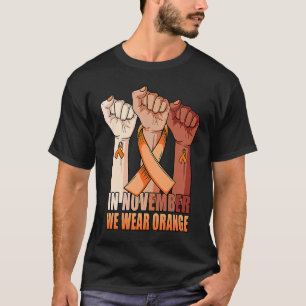 Hand In November we wear Orange COPD Awareness mon T-Shirt