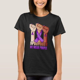 Hand In October we wear Purple Rett Syndrome Aware T-Shirt