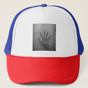 hand in the shower trucker hat