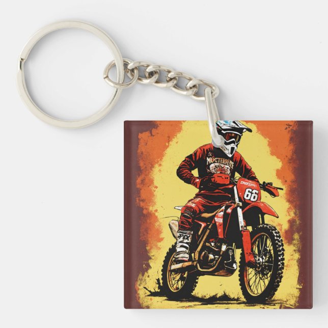 Hand it to a Motorcycle lover. Key Ring (Front)