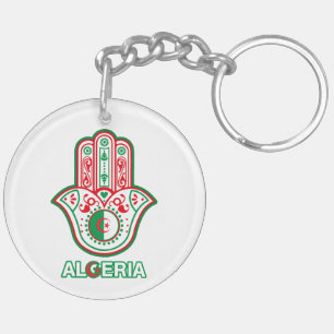 Hand key holder of the Algerian flag Ring
