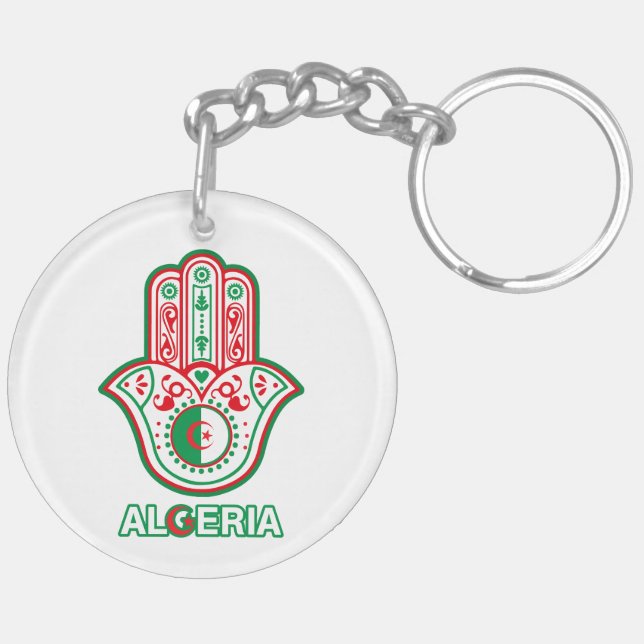 Hand key holder of the Algerian flag Ring (Back Left)