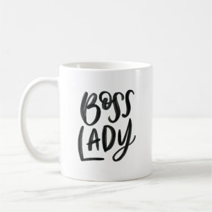 Hand Lettered Boss Lady Mug
