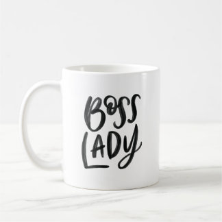 Hand Lettered Boss Lady Mug