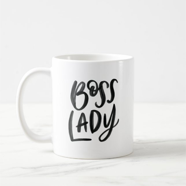 Hand Lettered Boss Lady Mug (Left)