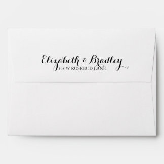 Hand Lettered Calligraphy Custom Envelope
