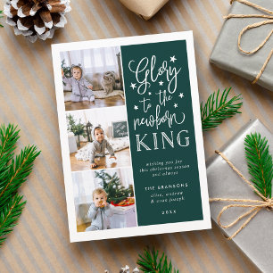 Hand Lettered Glory   Christmas Photo Collage Card