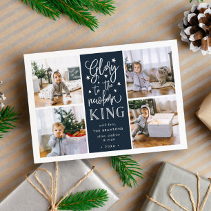 Hand Lettered Glory   Christmas Photo Collage Card