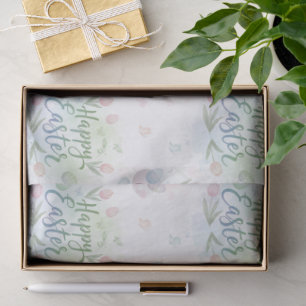 Hand-Lettered Happy Easter Watercolor Tissue Paper