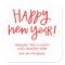 Hand Lettered Happy New Year Stickers - Red