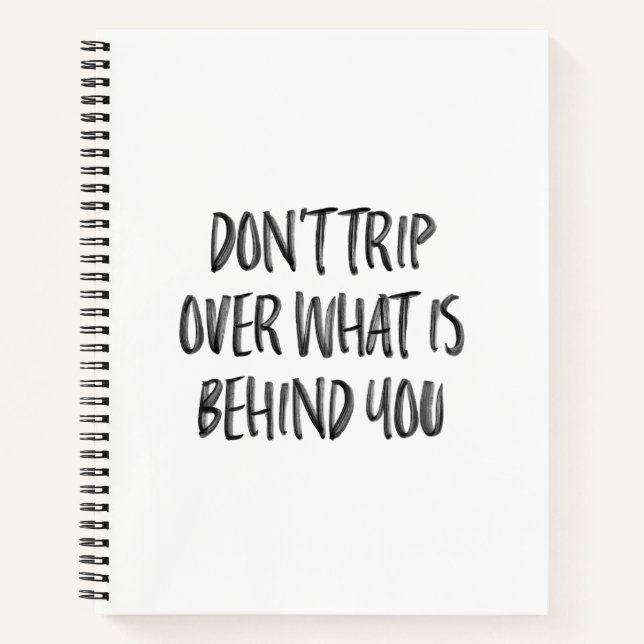 Hand Lettered Inspirational Motivational Quotes Notebook (Front)