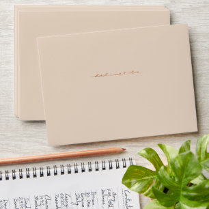 Hand Lettered Script Wedding Envelope