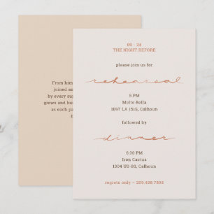 Hand Lettered Script Wedding Menu