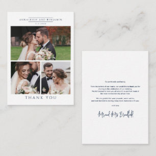 Hand-Lettered Wedding Day Photos Thank You Card