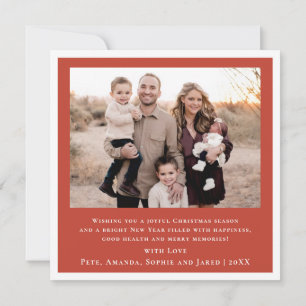 Hand Lettering Christmas Gingerbread Photo Card