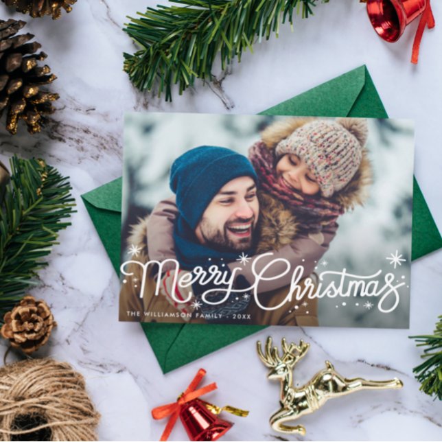 hand lettering christmas joy holiday postcard (Creator Uploaded)