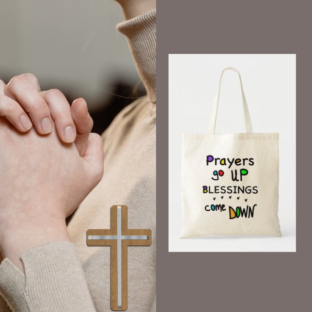 Hand Lettering Colourful Prayers Church Bag (Creator Uploaded)
