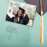 Hand Lettering Graduation Thank You Postcard<br><div class="desc">Hand Lettering Graduation Thank You Postcard</div>