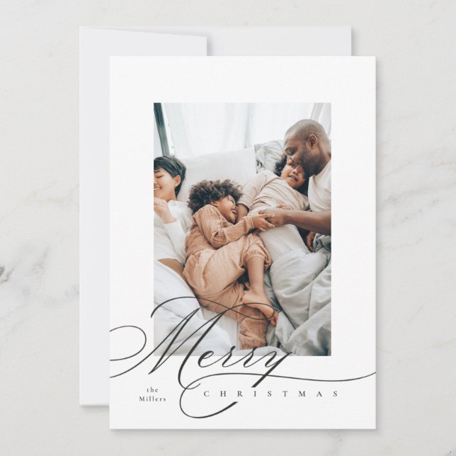 Hand Lettering Merry Holiday Card (Front)