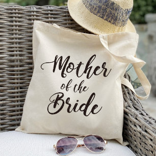 Hand lettering - mother of the bride tote bag