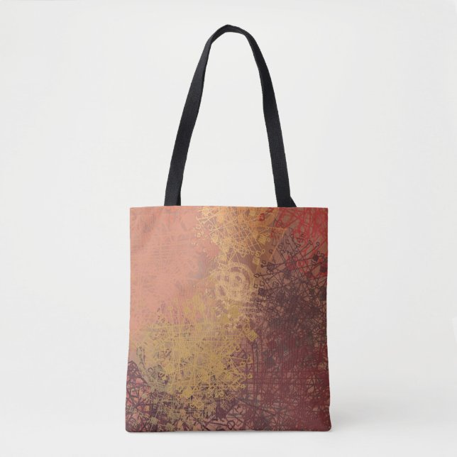 Hand made art. Colourful texture. Modern artwork.  Tote Bag (Front)