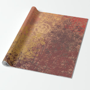 Hand made art. Colourful texture. Modern artwork. Wrapping Paper