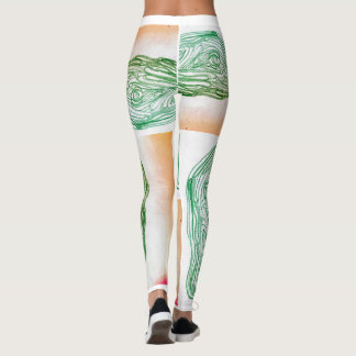 Hand-made art leggings