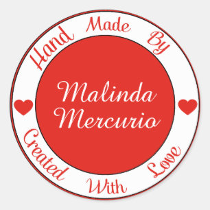 Hand Made By Sticker - SRF