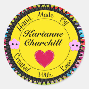 Hand Made By Sticker - SRF