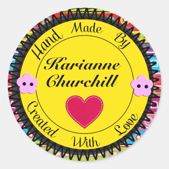 Hand Made By Sticker - SRF (Front)