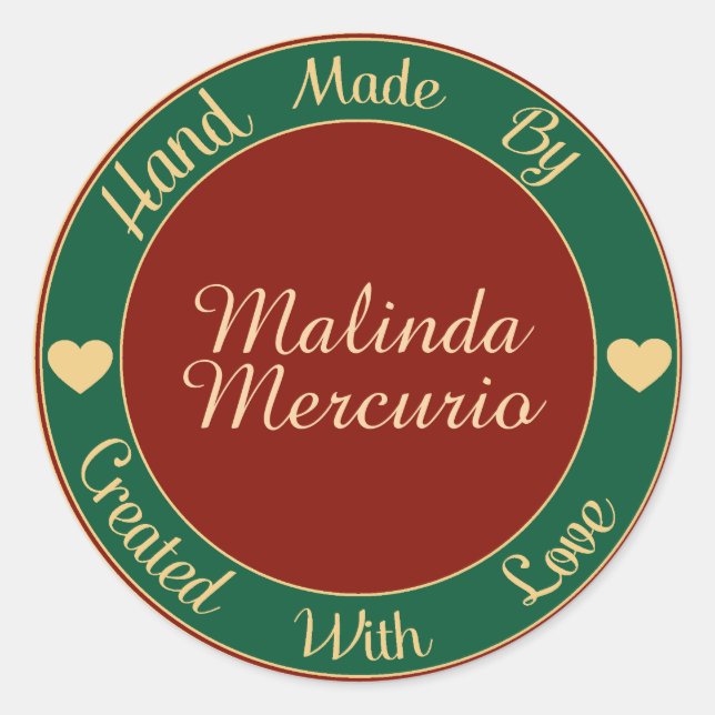 Hand Made By Sticker - SRF (Front)