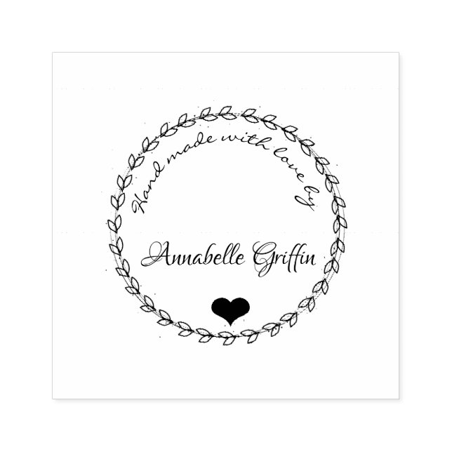 Hand Made Customised Rubber Stamp (Imprint)